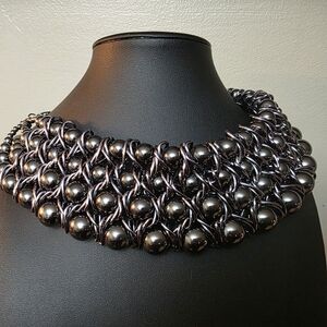 Elegant Silver Statement Necklace